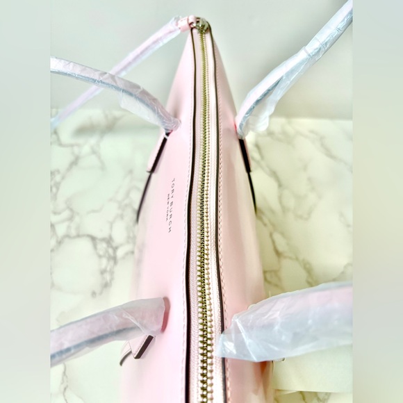 New Limiter Edition Tory Burch Bon Bon Patent Leather Perry Tote Pink - Picture 8 of 9